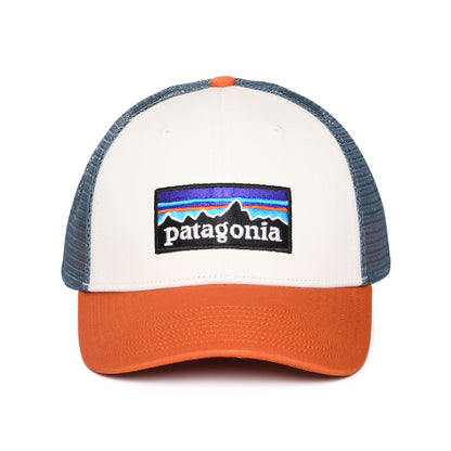 Casquette Trucker en Coton Bio LoPro P-6 Logo blanc-rouille-bleu fumée PATAGONIA