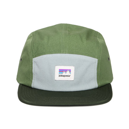 Casquette 5 Panel en Coton Bio Shop Sticker Graphic Maclure bleu clair-vert PATAGONIA