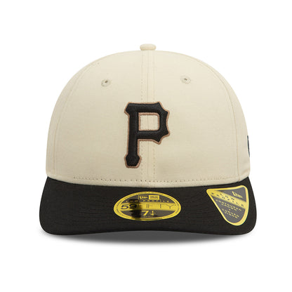 Casquette 59FIFTY MLB Seasonal World Series Low Profile Pittsburgh Pirates crème clair-noir NEW ERA