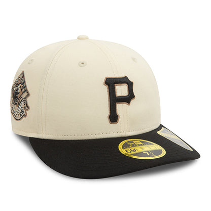 Casquette 59FIFTY MLB Seasonal World Series Low Profile Pittsburgh Pirates crème clair-noir NEW ERA