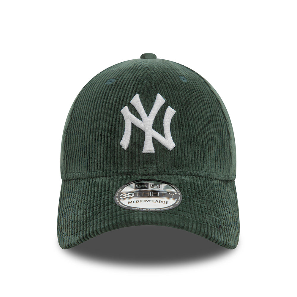 Casquette 39THIRTY MLB Cord New York Yankees vert foncé-blanc NEW ERA