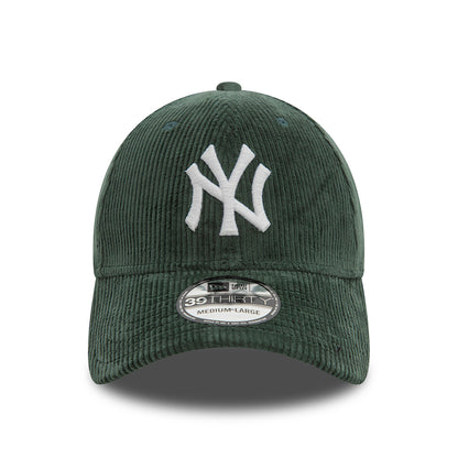 Casquette 39THIRTY MLB Cord New York Yankees vert foncé-blanc NEW ERA