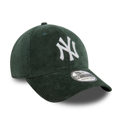 Casquette 39THIRTY MLB Cord New York Yankees vert foncé-blanc NEW ERA