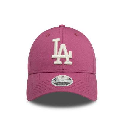 Casquette Femme 9FORTY MLB League Essential L.A. Dodgers mauve-blanc cassé NEW ERA