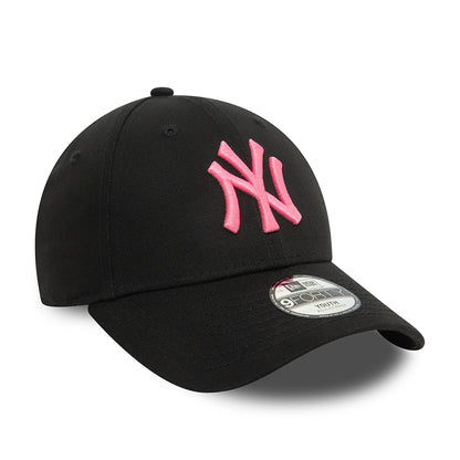 Casquette Enfant 9FORTY MLB Neon New York Yankees noir-rose fluo NEW ERA