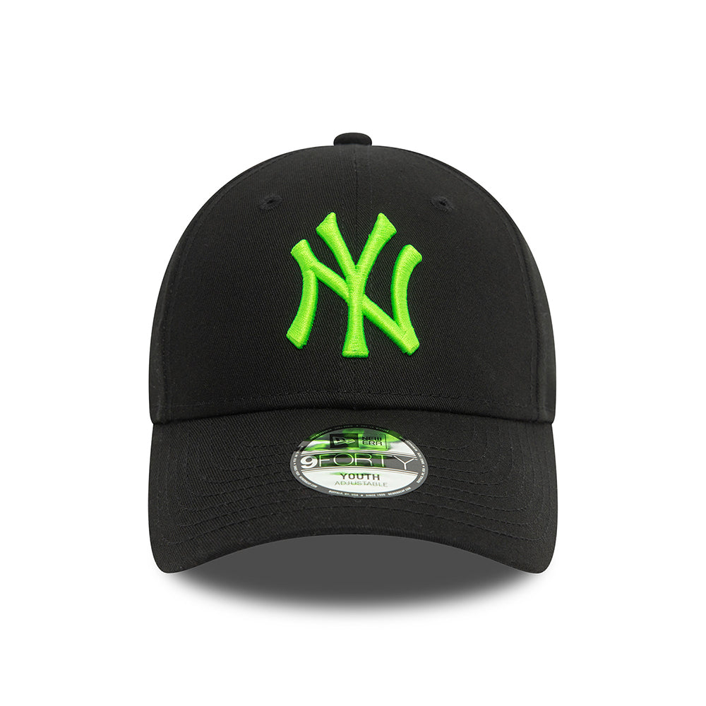 Casquette Enfant 9FORTY MLB Neon New York Yankees noir-vert fluo NEW ERA