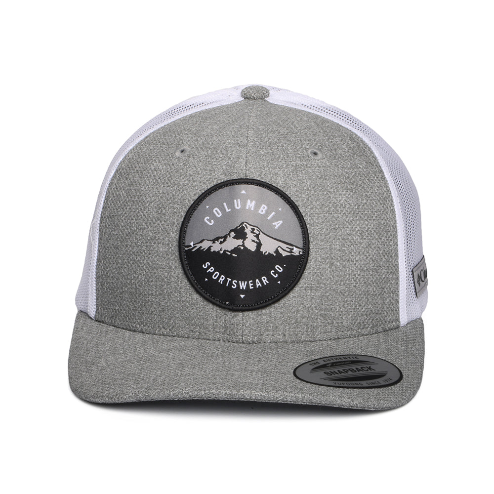 Casquette Trucker Mount Hood Circle Mesh gris chiné-blanc COLUMBIA