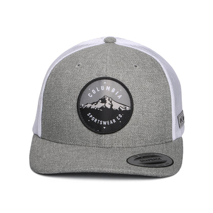Casquette Trucker Mount Hood Circle Mesh gris chiné-blanc COLUMBIA