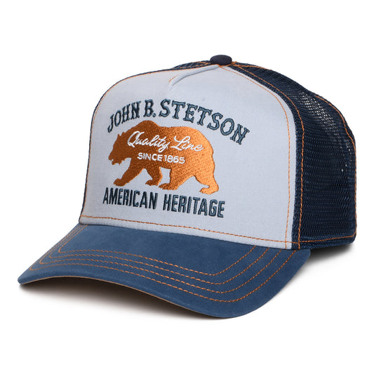 Casquette Trucker Ours bleu clair-bleu STETSON