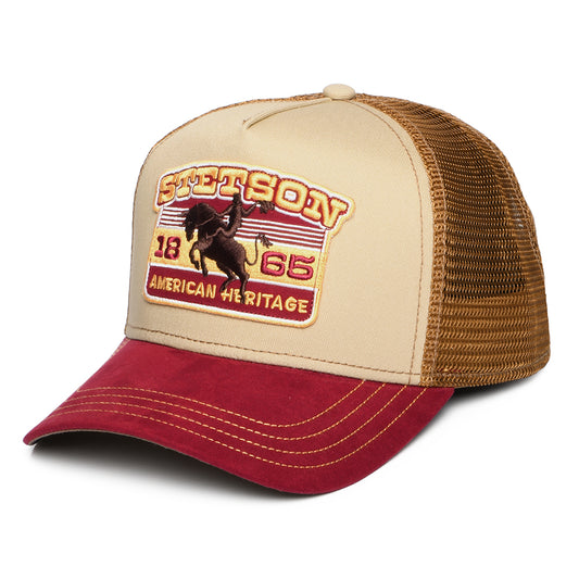 Casquette Trucker Rodeo beige-vin-marron clair STETSON