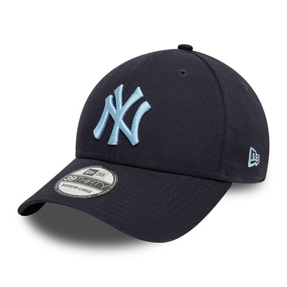 Casquette 39THIRTY MLB League Essential New York Yankees bleu marine-bleu ciel NEW ERA