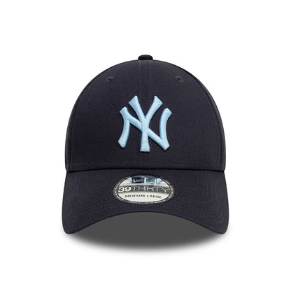 Casquette 39THIRTY MLB League Essential New York Yankees bleu marine-bleu ciel NEW ERA