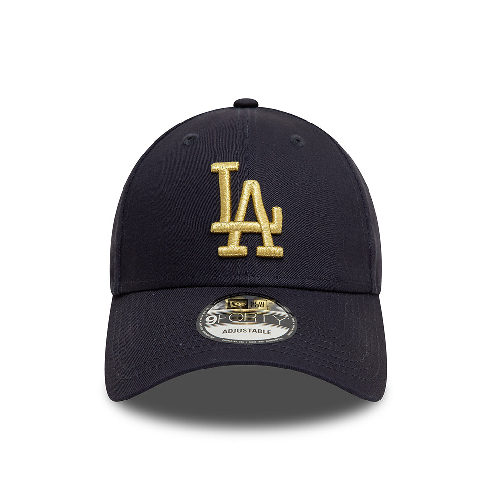 Casquette 9FORTY MLB Metallic L.A. Dodgers bleu marine-or NEW ERA