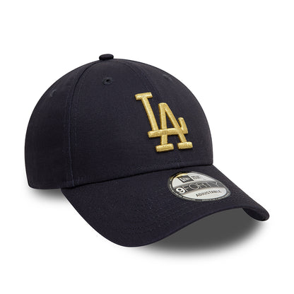 Casquette 9FORTY MLB Metallic L.A. Dodgers bleu marine-or NEW ERA