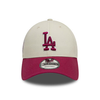 Casquette 9FORTY MLB World Series Patch L.A. Dodgers ivoire-rouge cerise NEW ERA