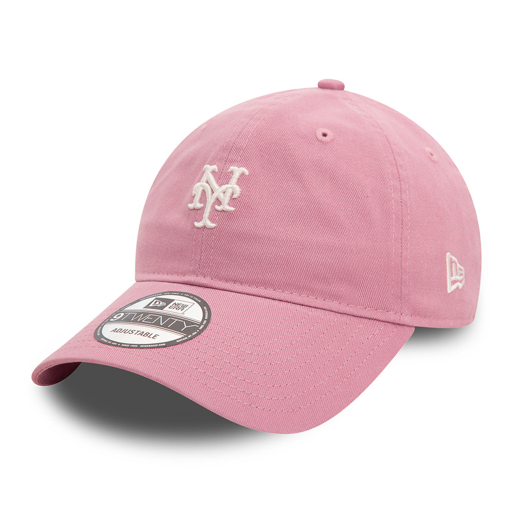 Casquette 9TWENTY MLB Mini Washed New York Mets rose foncé NEW ERA