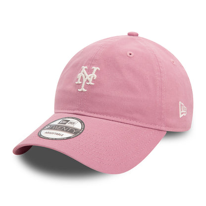 Casquette 9TWENTY MLB Mini Washed New York Mets rose foncé NEW ERA