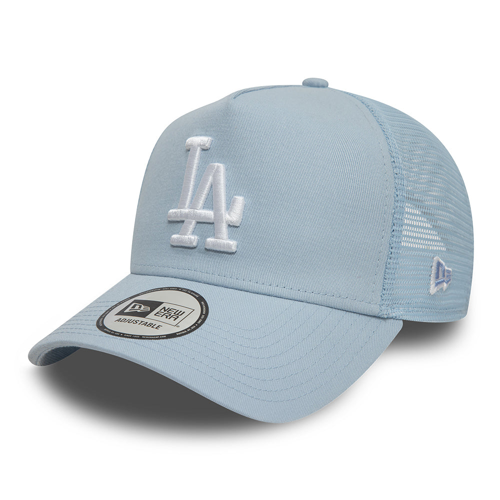Casquette Trucker MLB League Essential A-Frame L.A. Dodgers bleu clair-blanc NEW ERA