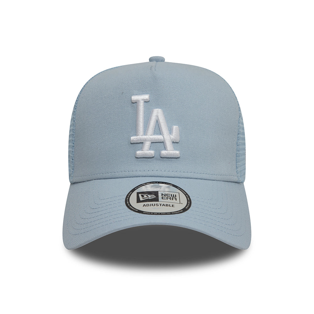 Casquette Trucker MLB League Essential A-Frame L.A. Dodgers bleu clair-blanc NEW ERA