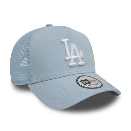 Casquette Trucker MLB League Essential A-Frame L.A. Dodgers bleu clair-blanc NEW ERA