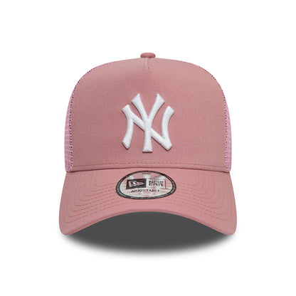 Casquette Trucker MLB League Essential A-Frame New York Yankees rose foncé-blanc NEW ERA