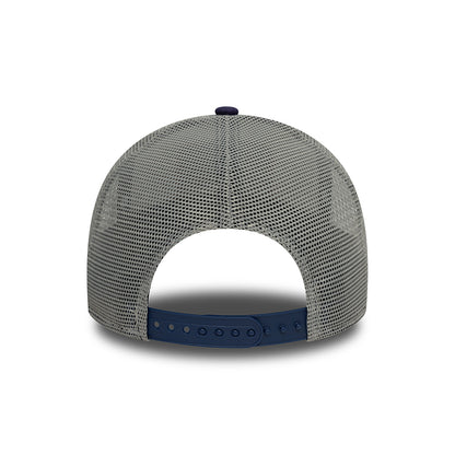 Casquette Trucker NE Patch Canvas A-Frame blanc-encre NEW ERA