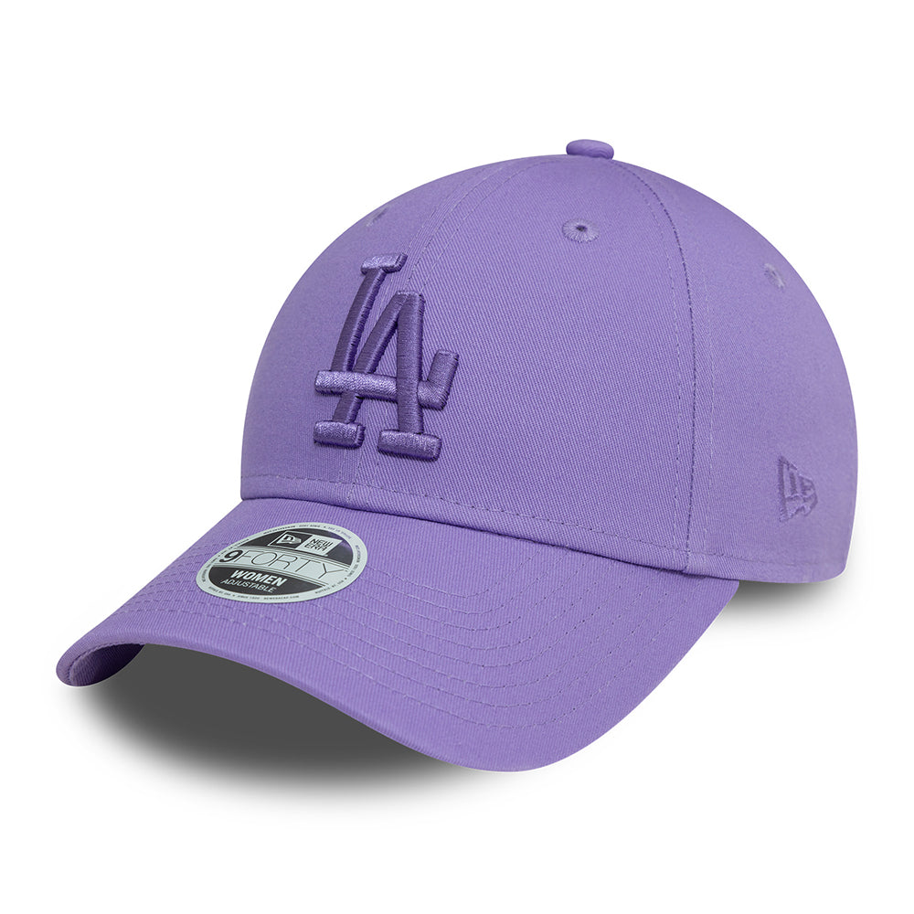 Casquette Femme 9FORTY MLB League Essential L.A. Dodgers mauve NEW ERA