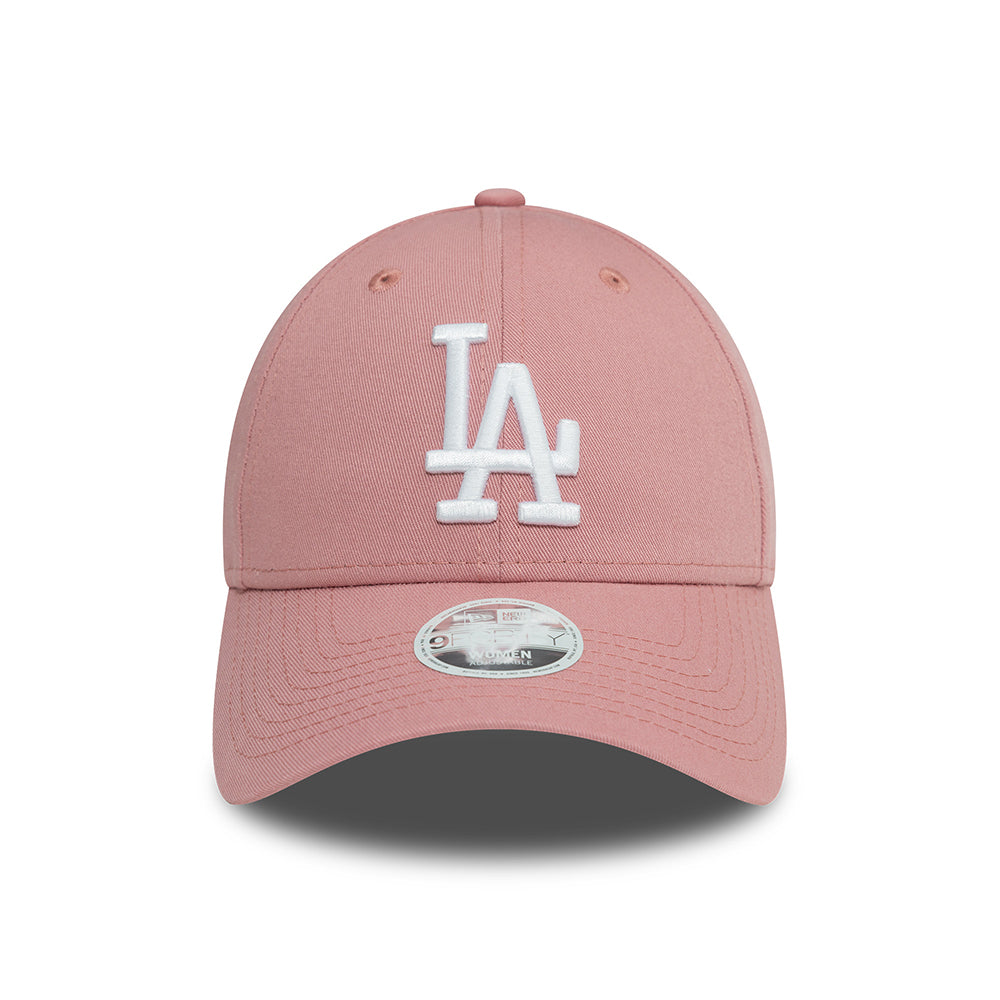 Casquette Femme 9FORTY MLB League Essential L.A. Dodgers rose foncé-blanc NEW ERA
