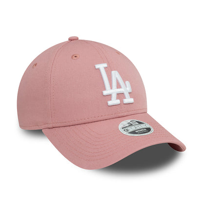 Casquette Femme 9FORTY MLB League Essential L.A. Dodgers rose foncé-blanc NEW ERA