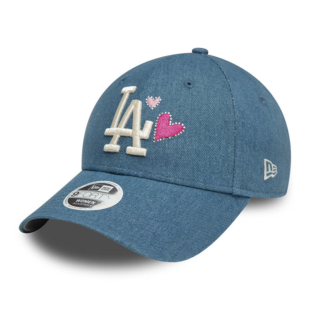 Casquette Femme 9FORTY MLB Denim Icon L.A. Dodgers bleu-blanc NEW ERA