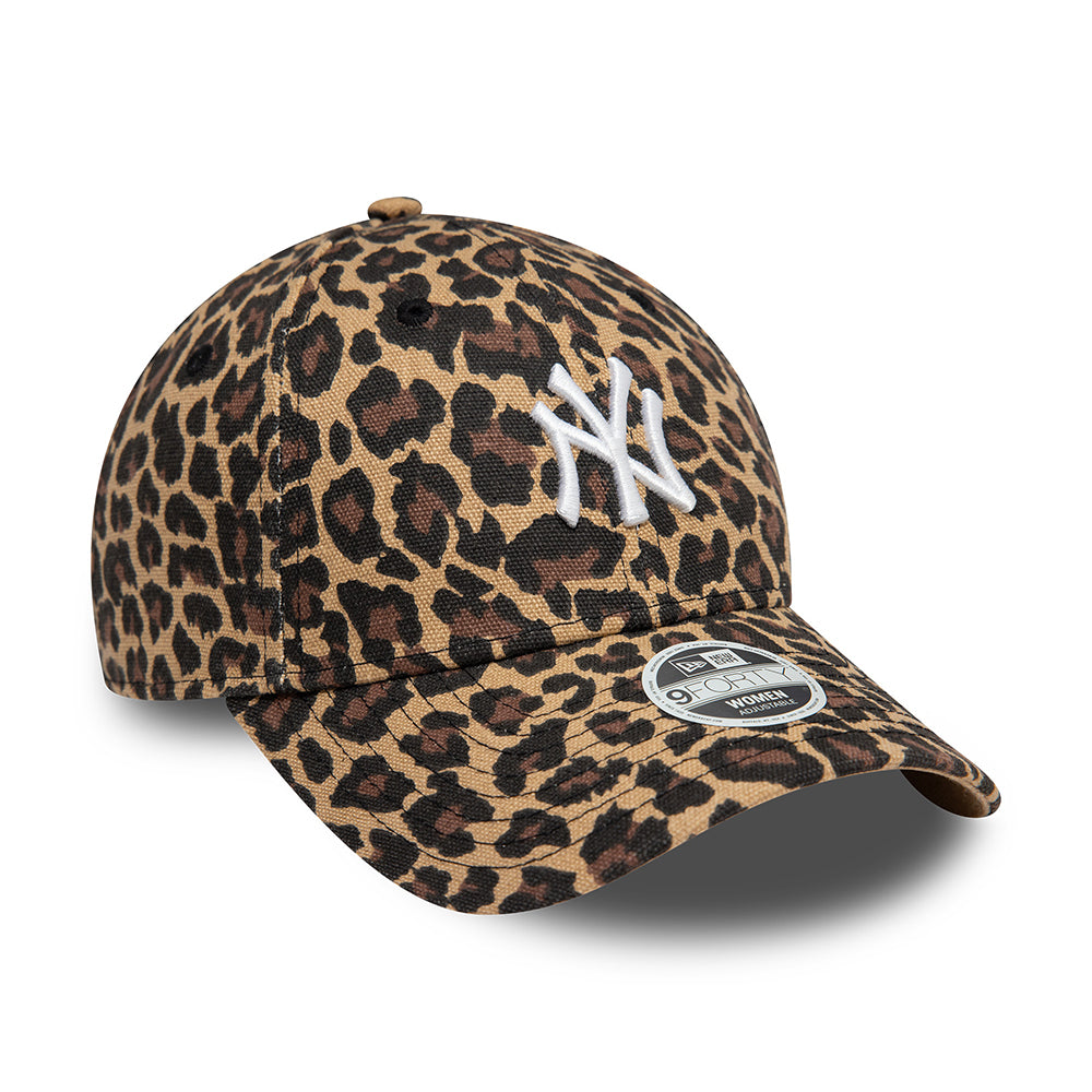 Casquette Femme 9FORTY MLB Leopard New York Yankees marron-blanc NEW ERA