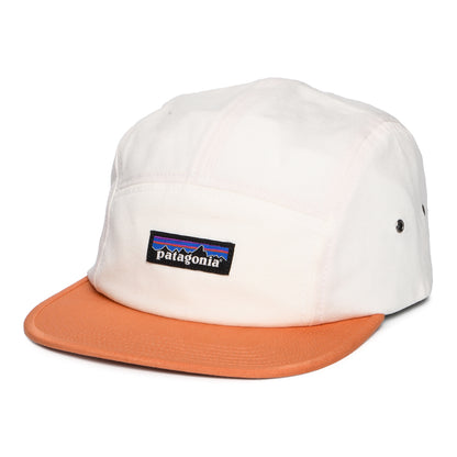 Casquette 5 Panel en Coton Bio Maclure crème-rouille PATAGONIA