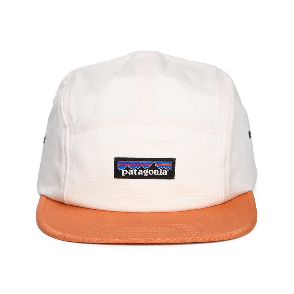 Casquette 5 Panel en Coton Bio Maclure crème-rouille PATAGONIA