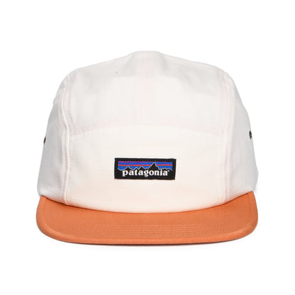 Casquette 5 Panel en Coton Bio Maclure crème-rouille PATAGONIA