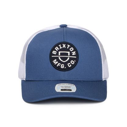 Casquette Trucker Crest NetPlus MP denim foncé-blanc BRIXTON