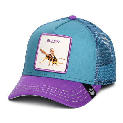Casquette Trucker Buzzin Bug bleu sarcelle-violet GOORIN