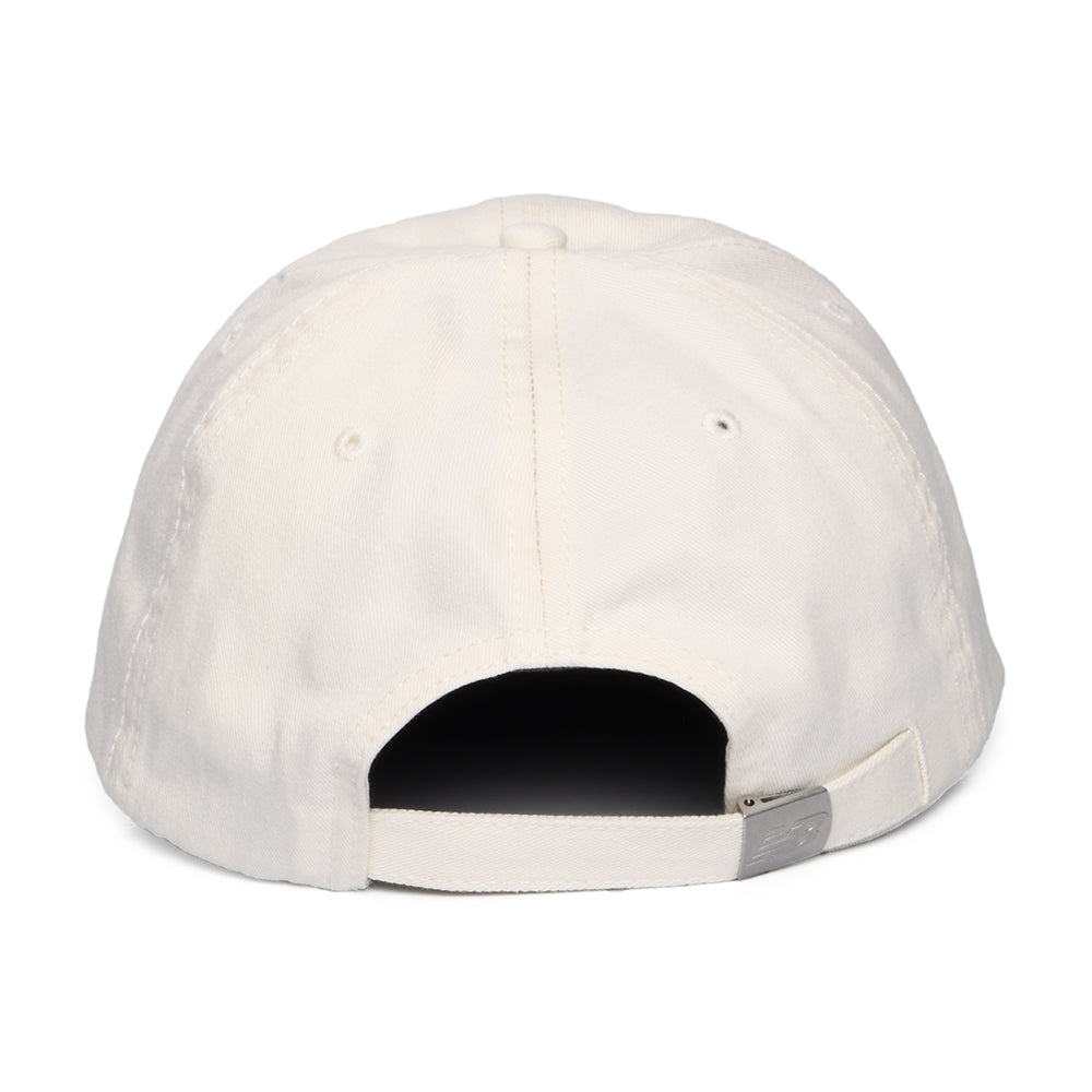 Casquette en Coton Sergé NB Patch Logo blanc cassé NEW BALANCE