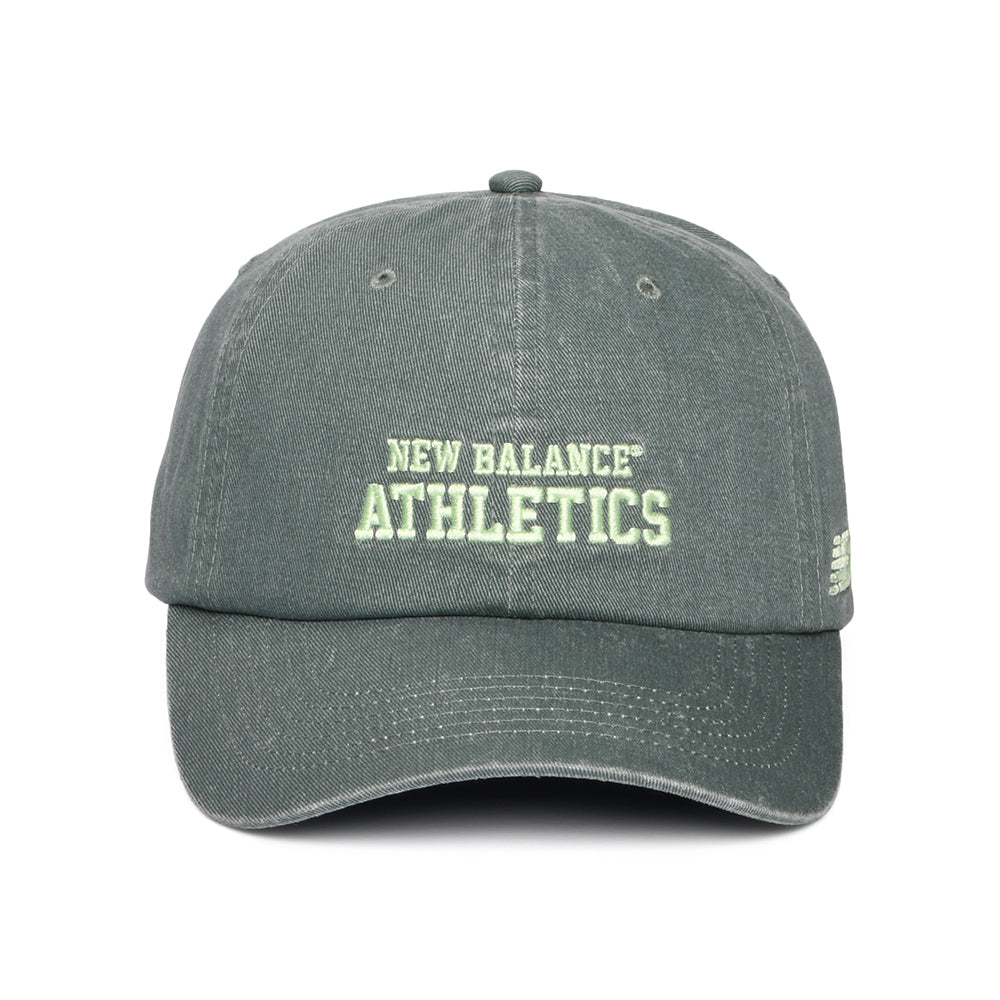 Casquette en Coton Sergé Délavé NB Athletics vert foncé NEW BALANCE