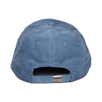 Casquette en Velours Côtelé Harlem bleu glacé-blanc CARHARTT WIP