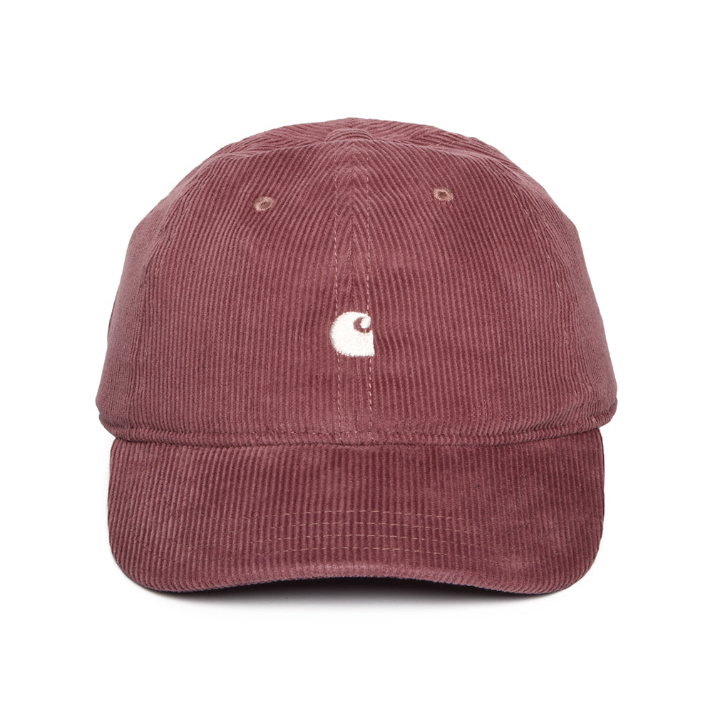 Casquette en Velours Côtelé Harlem vieux rose-blanc CARHARTT WIP