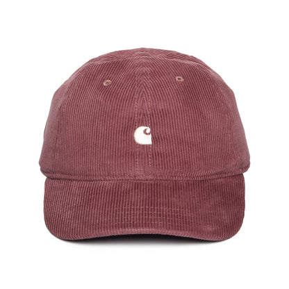 Casquette en Velours Côtelé Harlem vieux rose-blanc CARHARTT WIP