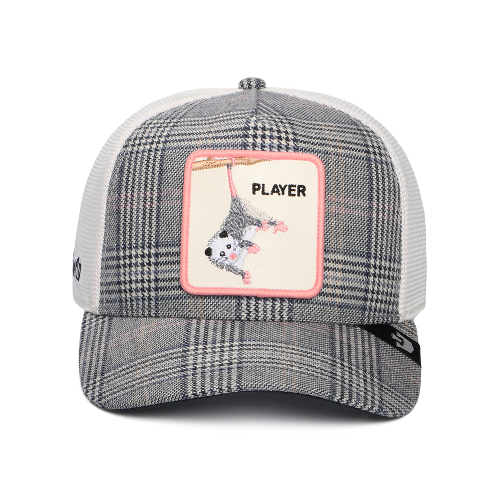 Casquette Trucker Moon Possum bleu marine-blanc GOORIN