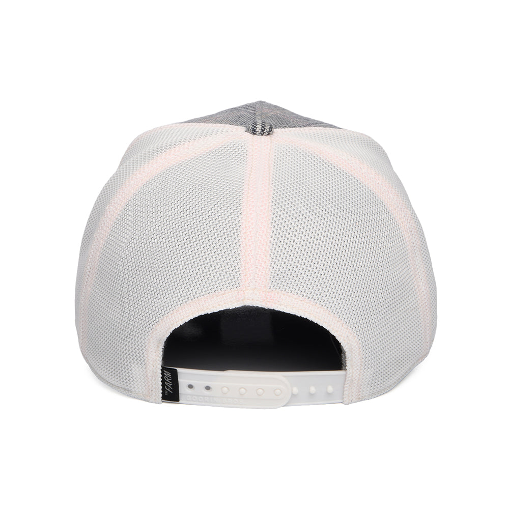 Casquette Trucker Moon Possum bleu marine-blanc GOORIN