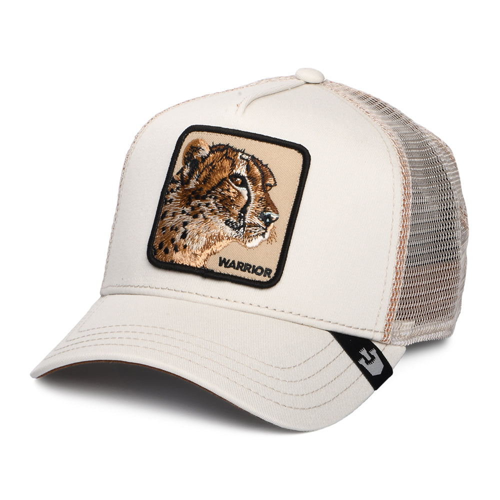 Casquette Trucker Warrior Cheetah crème GOORIN