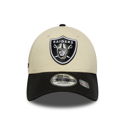 Casquette 9FORTY NFL Wordmark Las Vegas Raiders crème-noir NEW ERA