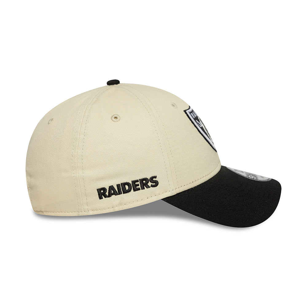 Casquette 9FORTY NFL Wordmark Las Vegas Raiders crème-noir NEW ERA