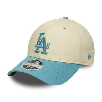 Casquette 9FORTY MLB Colourblock L.A. Dodgers crème-bleu ciel NEW ERA