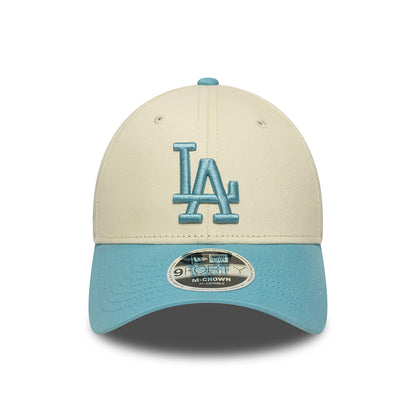 Casquette 9FORTY MLB Colourblock L.A. Dodgers crème-bleu ciel NEW ERA