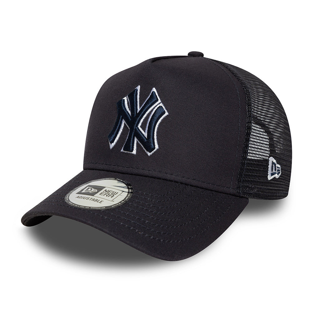 Casquette Trucker MLB Outline A-Frame New York Yankees bleu marine NEW ERA