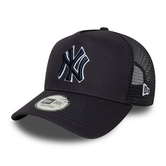 Casquette Trucker MLB Outline A-Frame New York Yankees bleu marine NEW ERA